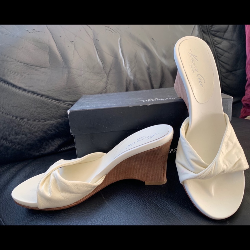 Kenneth Cole NY Women’s Leather Wedge Slides🔥🔥